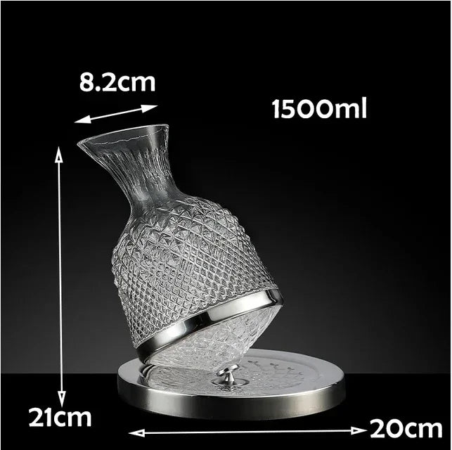 Jarra Decanter de Cristal para Vinho Tinto, Estilo Europeu