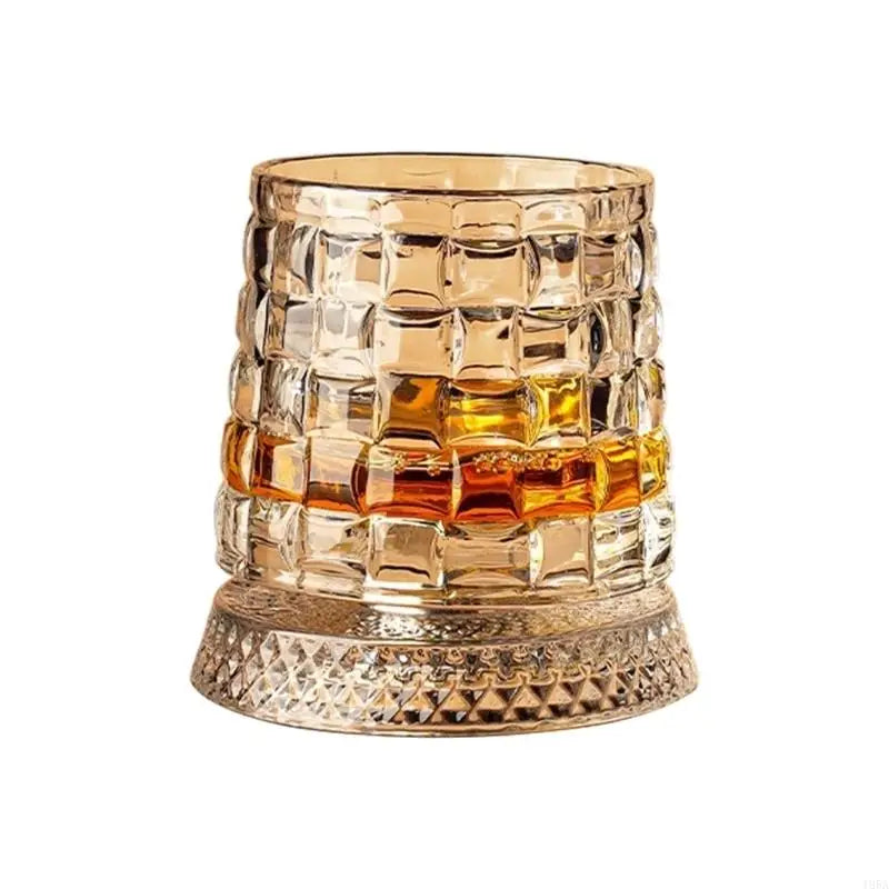 Copo Giratório de Cristal para Whisky