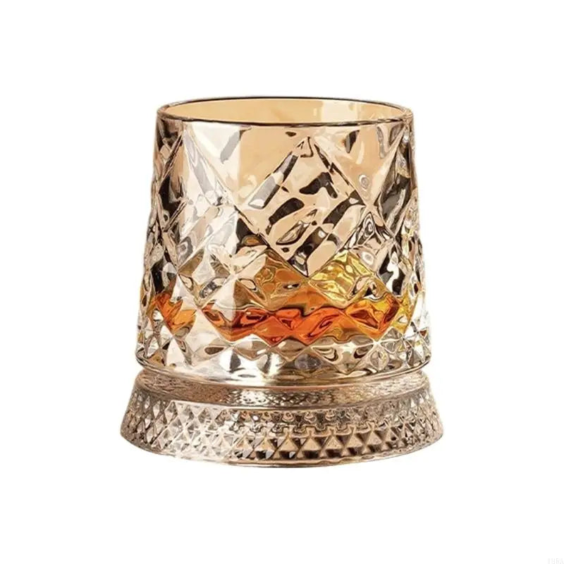 Copo Giratório de Cristal para Whisky