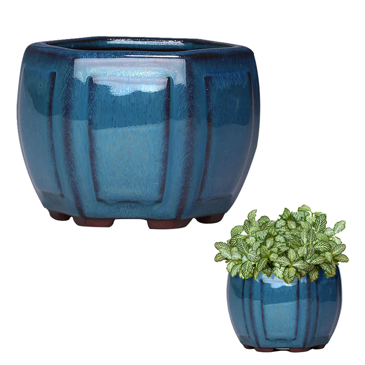 Vaso de Cerâmica com Drenagem