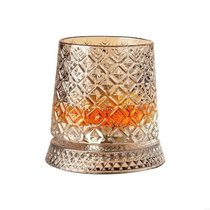 Copo Giratório de Cristal para Whisky