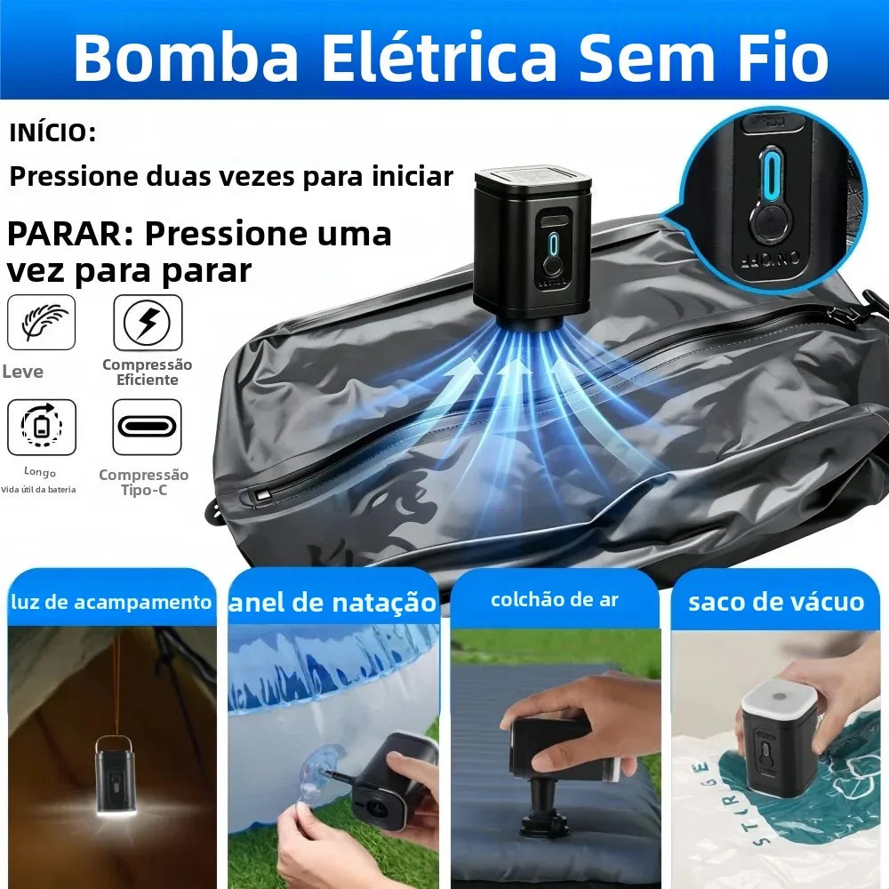 Kit Sacos a Vácuo para Organização de Viagem e Armário