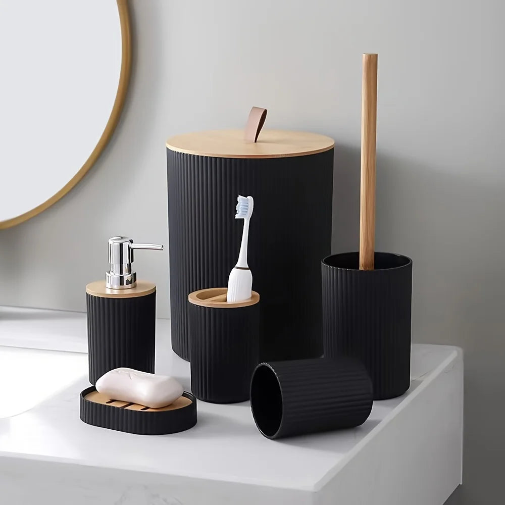 Kit de Acessórios para Banheiro Moderno, 4 ou 6 Peças