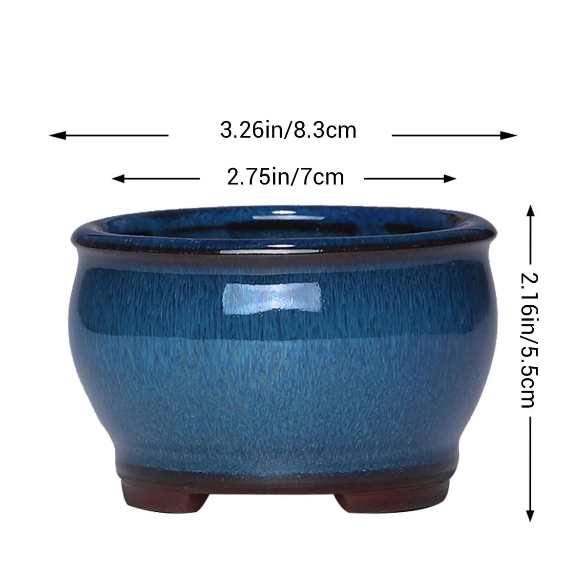 Vaso Redondo de Cerâmica