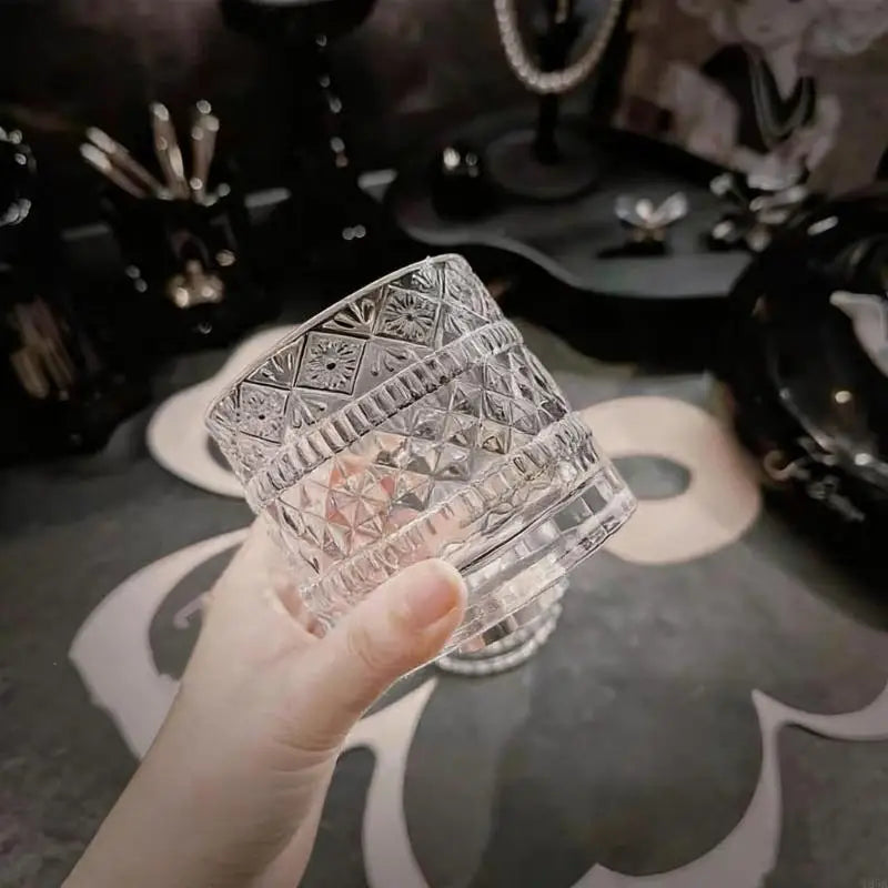 Copo Giratório de Cristal para Whisky