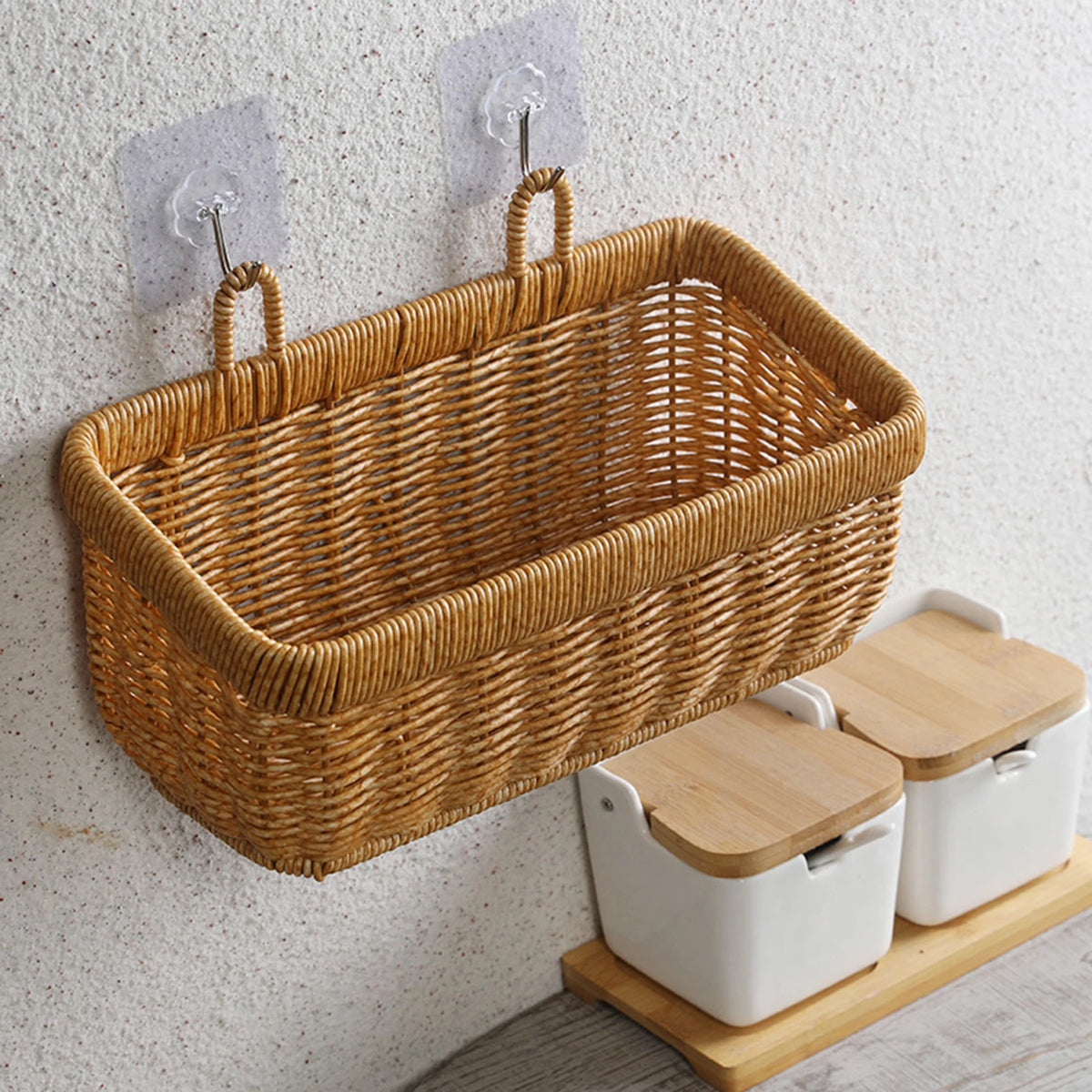 Cesta Trançada de Parede