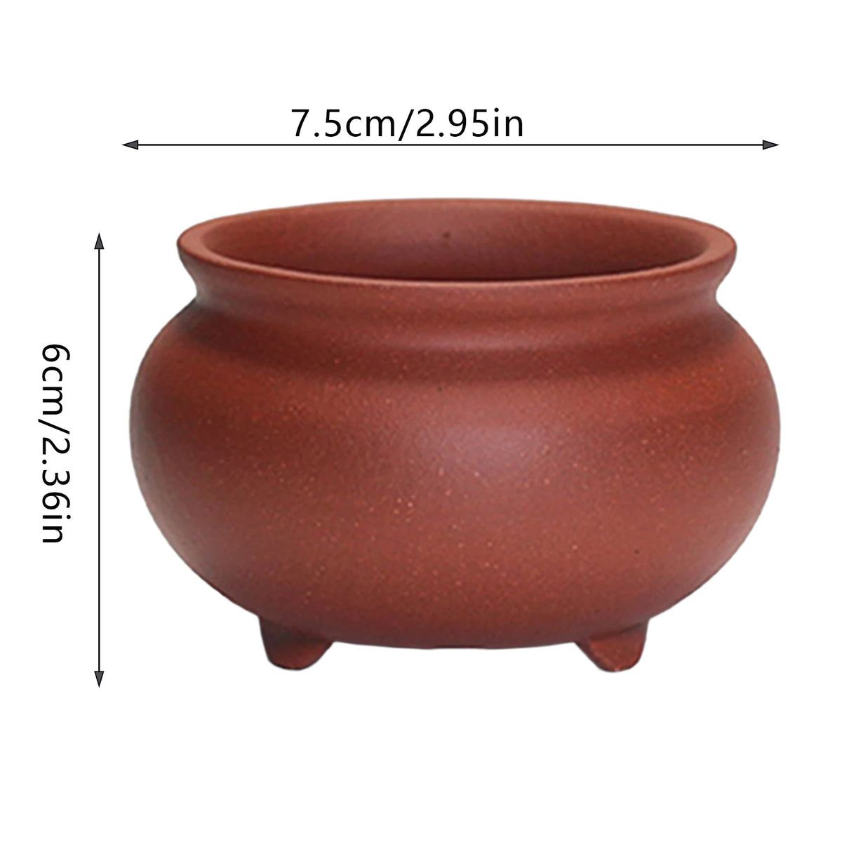 Vaso Redondo de Cerâmica