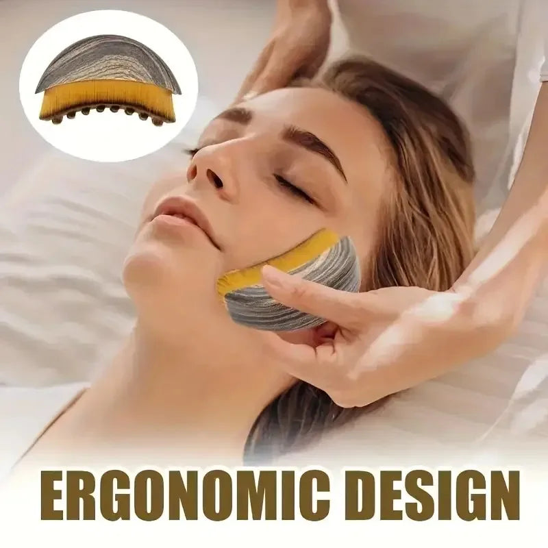 Escova de Massagem Facial para Drenagem Linfática