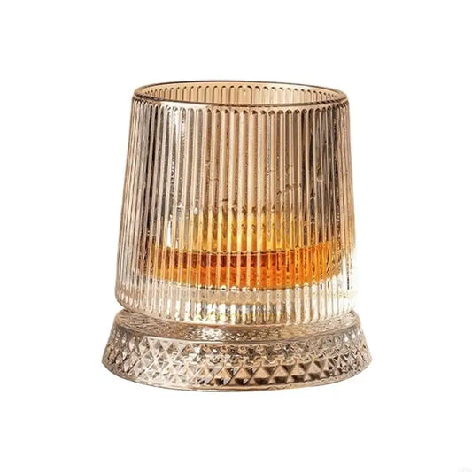Copo Giratório de Cristal para Whisky