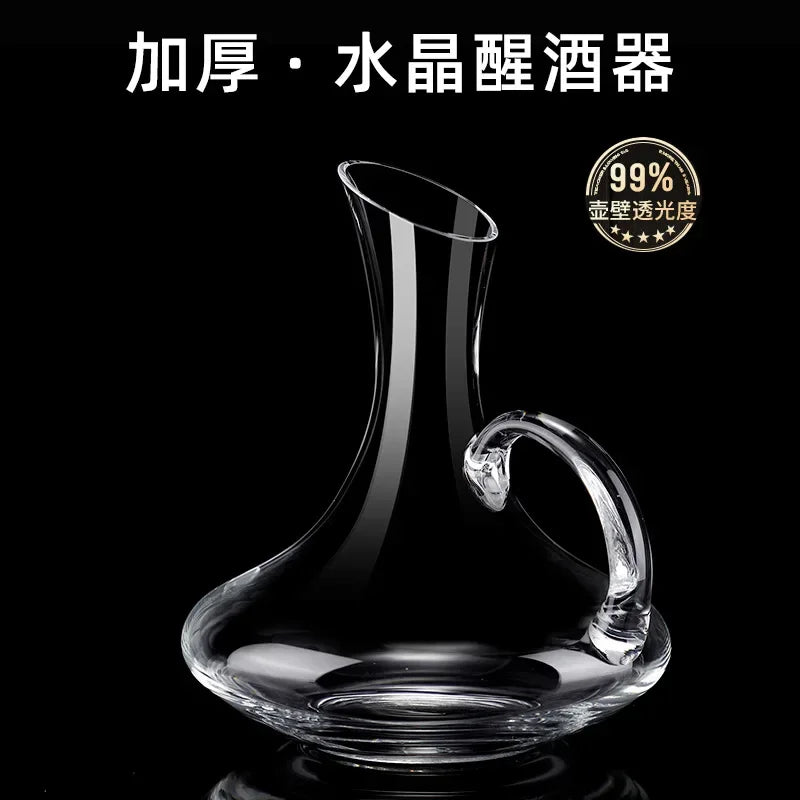 Jarra Decanter de Cristal para Vinho Tinto, Estilo Europeu