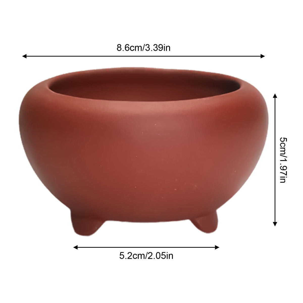 Vaso Redondo de Cerâmica
