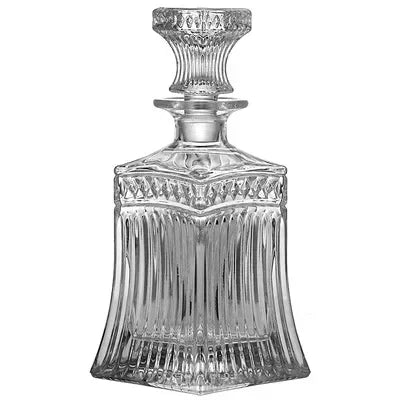 Decanter de Cristal para Whisky com Tampa de Vidro