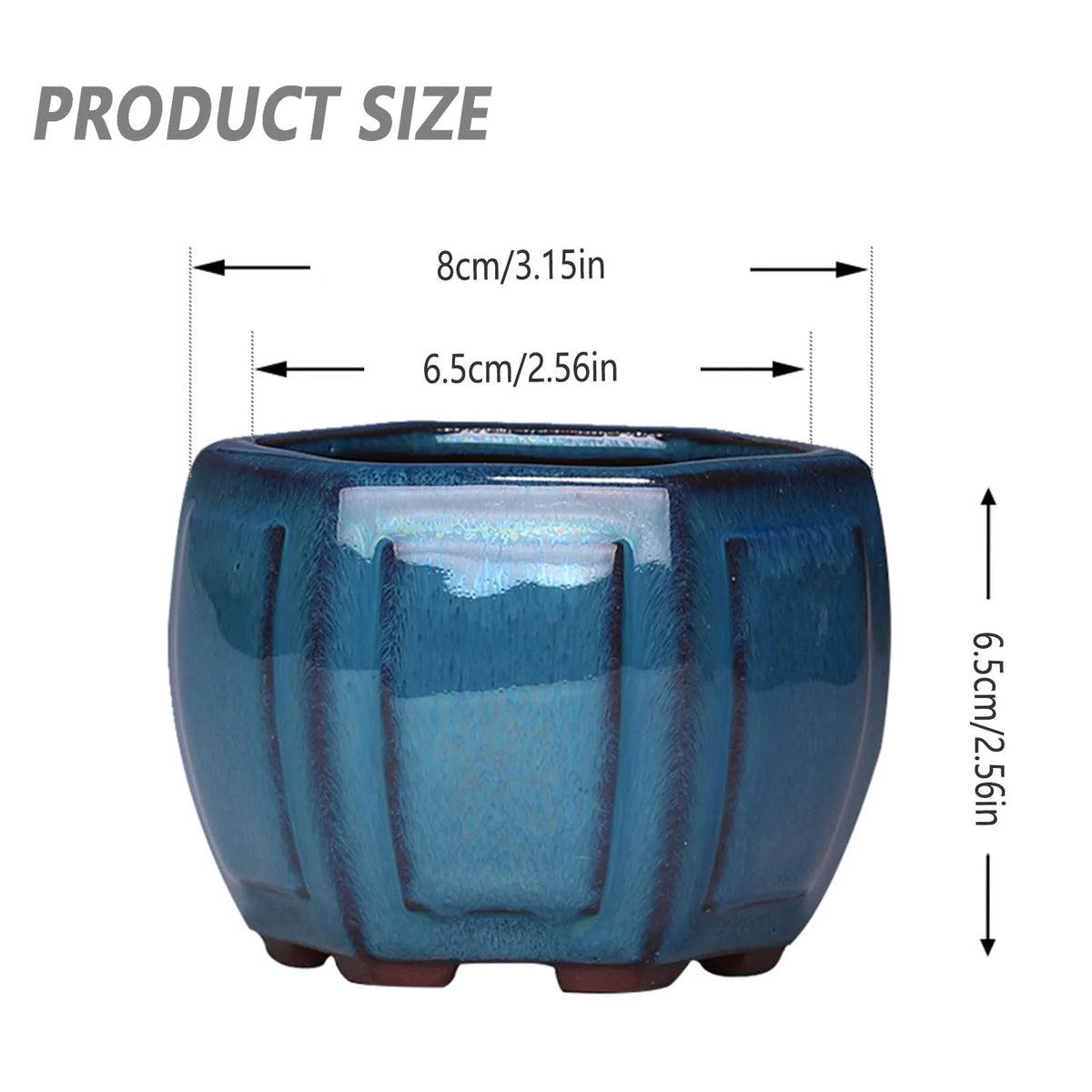 Vaso de Cerâmica com Drenagem