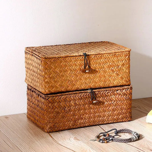 Cesta Trançada Boho Vintage