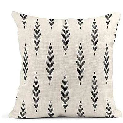 Capa de Almofada Boho Estampada em Linho e Algodão