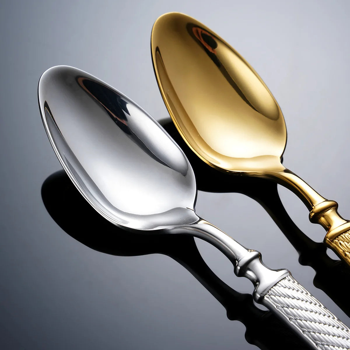 Talheres de Luxo em Aço Inoxidável 18/10, Dourado ou Prata