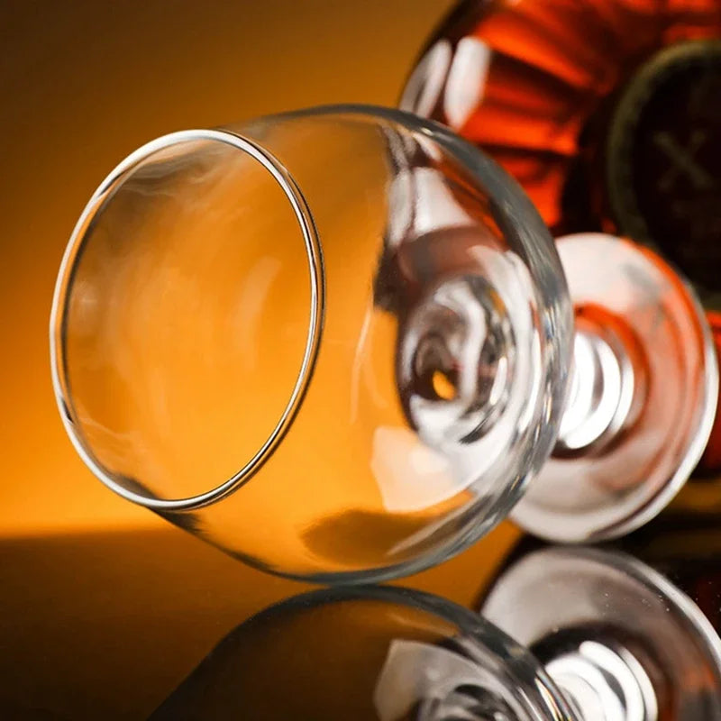 Copo de Cristal para Brandy e Vinho Perna Curta