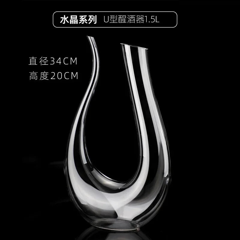 Jarra Decanter de Cristal para Vinho Tinto, Estilo Europeu
