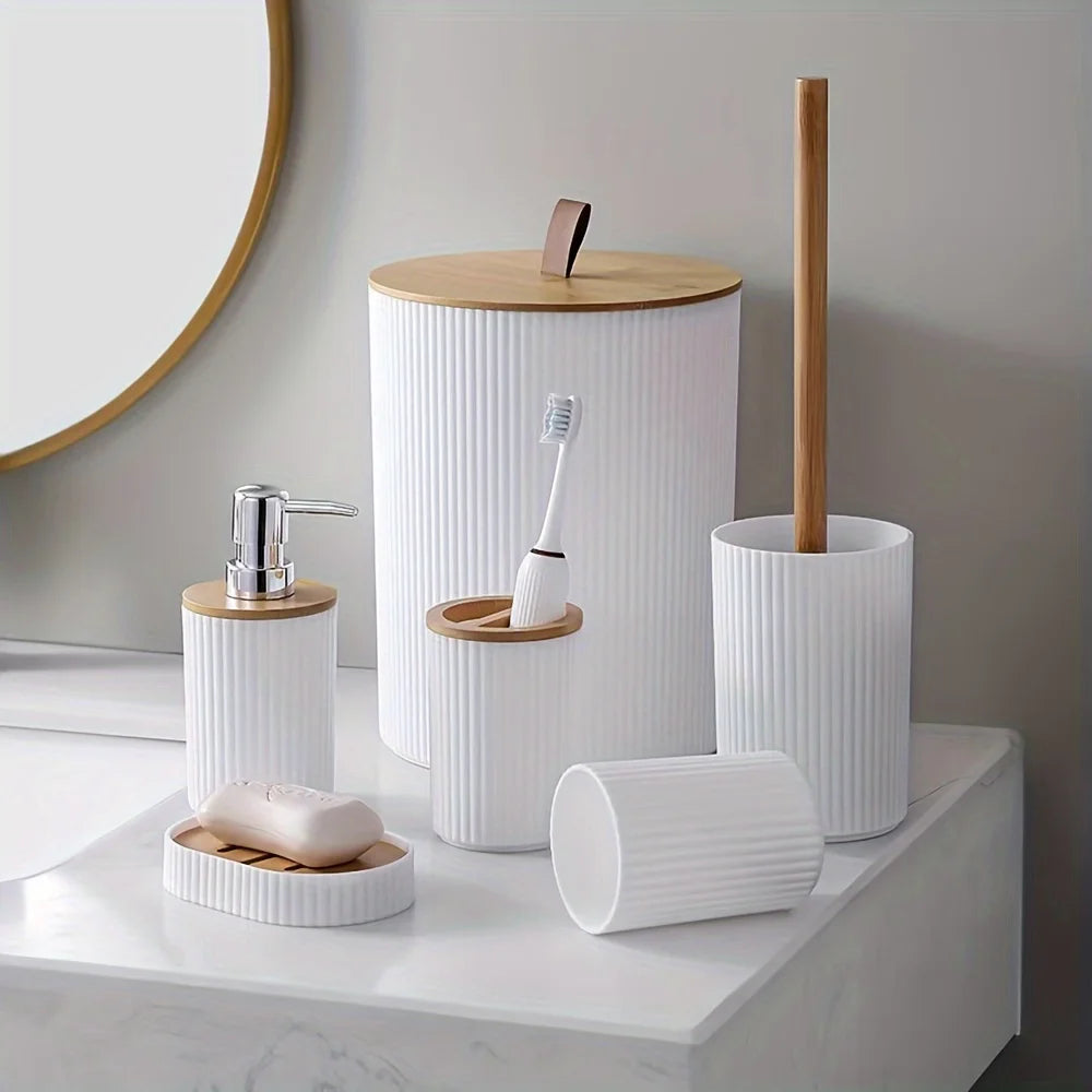 Kit de Acessórios para Banheiro Moderno, 4 ou 6 Peças