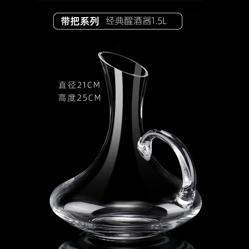 Jarra Decanter de Cristal para Vinho Tinto, Estilo Europeu