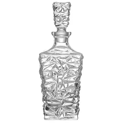 Decanter de Cristal para Whisky com Tampa de Vidro